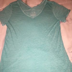 Time and tru T shirt teal shirt sleeve soft